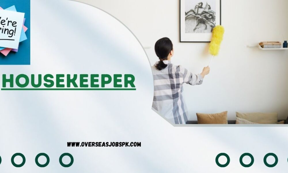 Housekeeper Required in Dubai on Urgent Basis